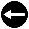 Free Black Circle Left Arrow Vector Icon