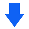 Free Blue Down Arrow Vector Icon