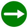 Free Green Circle Right Arrow Vector Icon