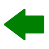 Free Green Left Arrow Vector Icon
