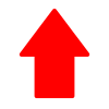 Free Red Up Arrow Vector Icon