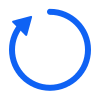 Free Blue Vector Refresh Icon